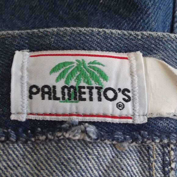 Vintage Denim Skirt, 41" Waist, Butttoned Vent, Pockets, Blue, Knee length - Picture 12 of 15